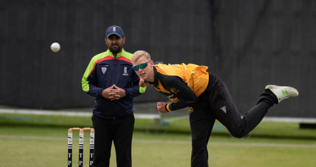 Staffordshire County Cricket Club spinner Tom Brett