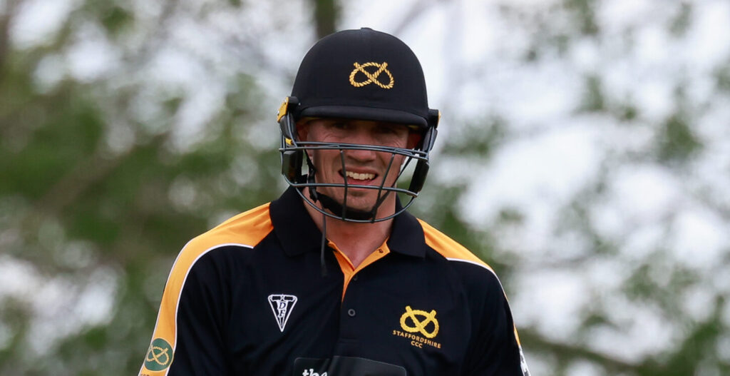 Staffordshire County Cricket Club captain James Kettleborough.