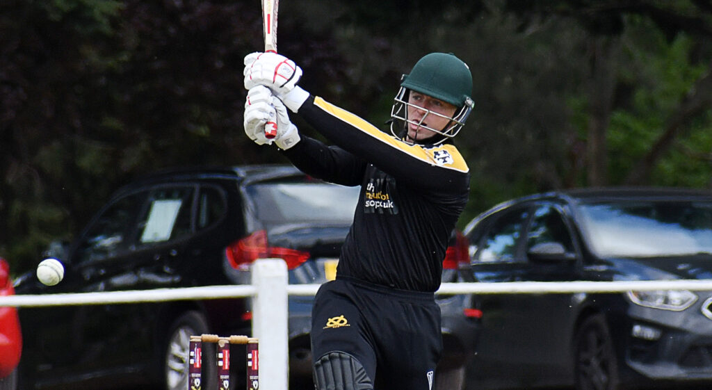 Matthew Morris made a half-century in Staffordshire's NCCA Knockout Trophy loss to Suffolk.
