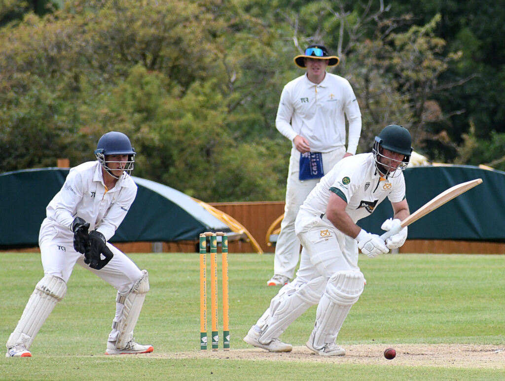 Michael Hill made an unbeaten 87 to help Staffordshire to beat Lincolnshire.