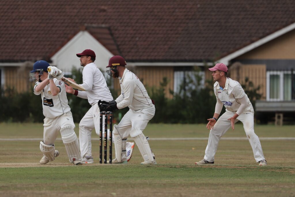 Sam Atkinson picks up runs on his way to a half-century on day three against Cambridgeshire.