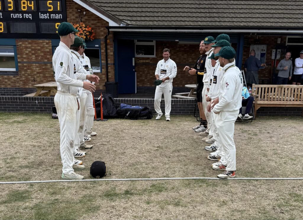 Michael Hill received a guard of honour from his Staffordshire team-mates after announcing his retirement from NCCA cricket.