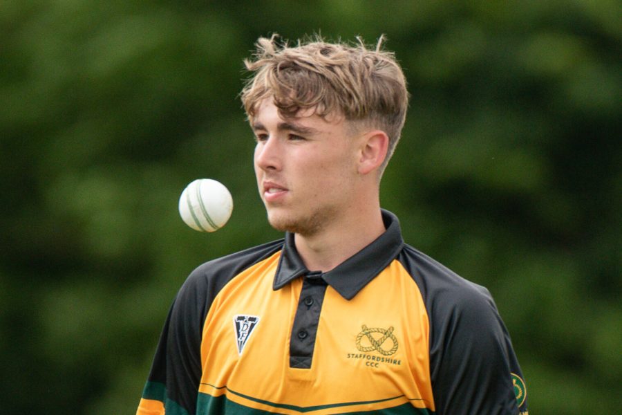 Sam Atkinson took three wickets in Staffordshire's NCCA Knockout Trophy win against Wales.