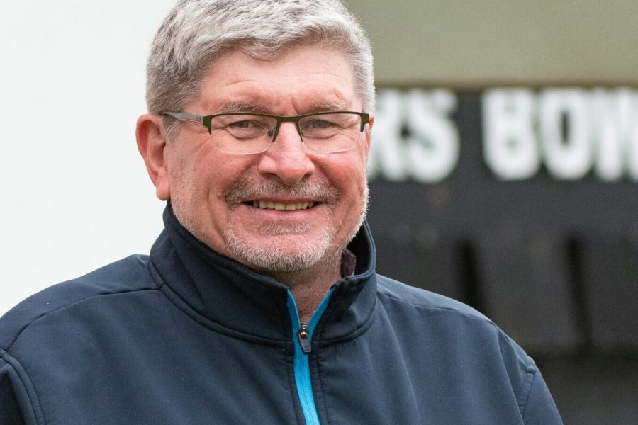 Steve Dean, left, and current Staffordshire director of cricket Dave Cartledge.