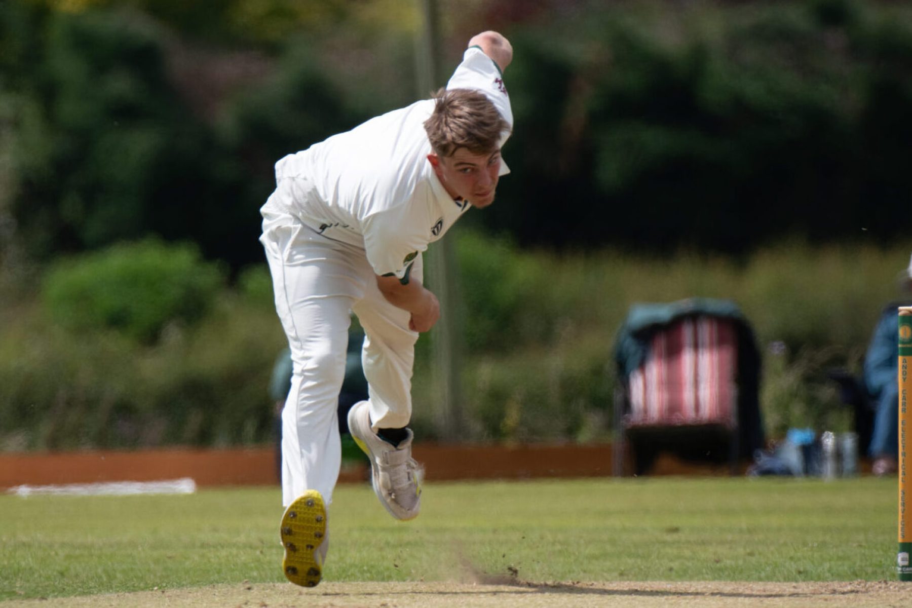 Jacob Garlick bowled an impressive spell on his Staffordshire debut.