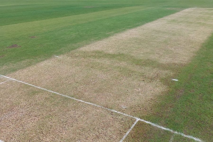 The first day of Staffordshire's NCCA Division One East game against Norfolk was called off after water got on to the wicket.