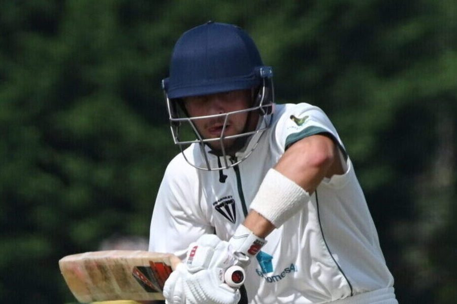 Tom Moulton made a battling 31 not out for Staffordshire.