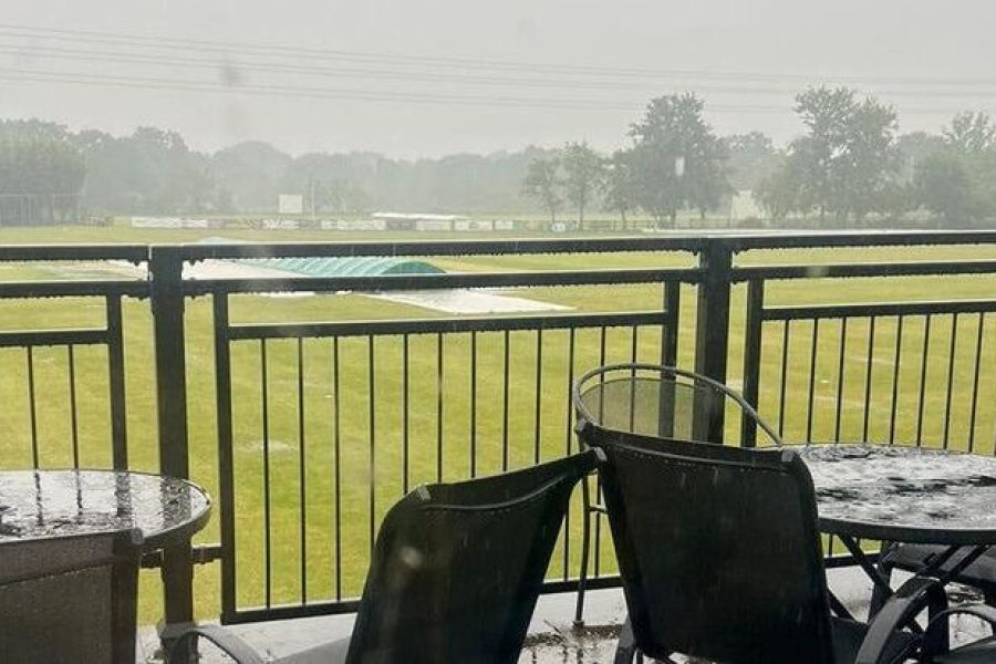 Heavy rain saw Staffordshire's NCCA Knockout Trophy game against Dorset at Bashley abandoned.